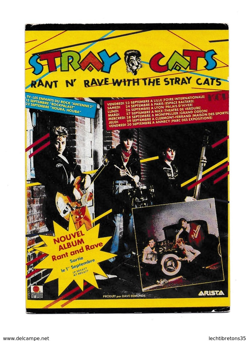 STRAY CATS ALBUM RANT AND ROVE DATE DE CONCERT 4 ENFANTS DU ROCK ANTENNE 2