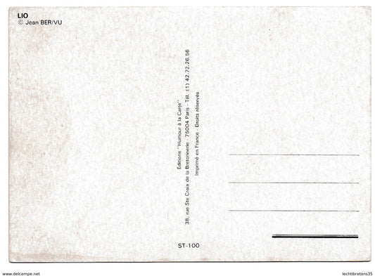 Carte postale - LIO JEAN BER / VU ST 100 HUMOUR A LA CARTE