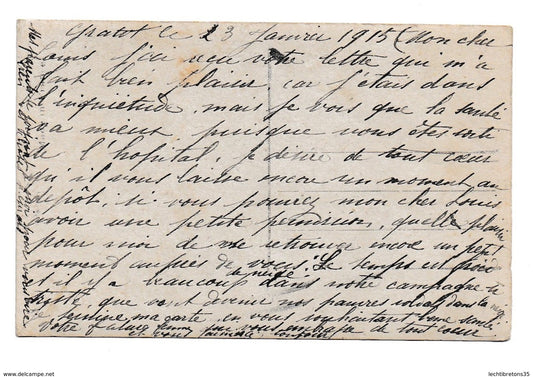 Carte postale - PHOTO 1915 1 WW GUERRE COUPLE DE JEUNE FILLE HOMME DE VOS DÉCLARATIONS JE SUIS TOUT CHARMÉE