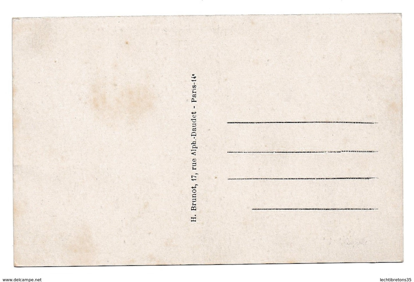 Carte postale - AUBENTON 02 Rue du Jeton,Hotel du Lion d'or où naquit Mermoz 1044-8-37