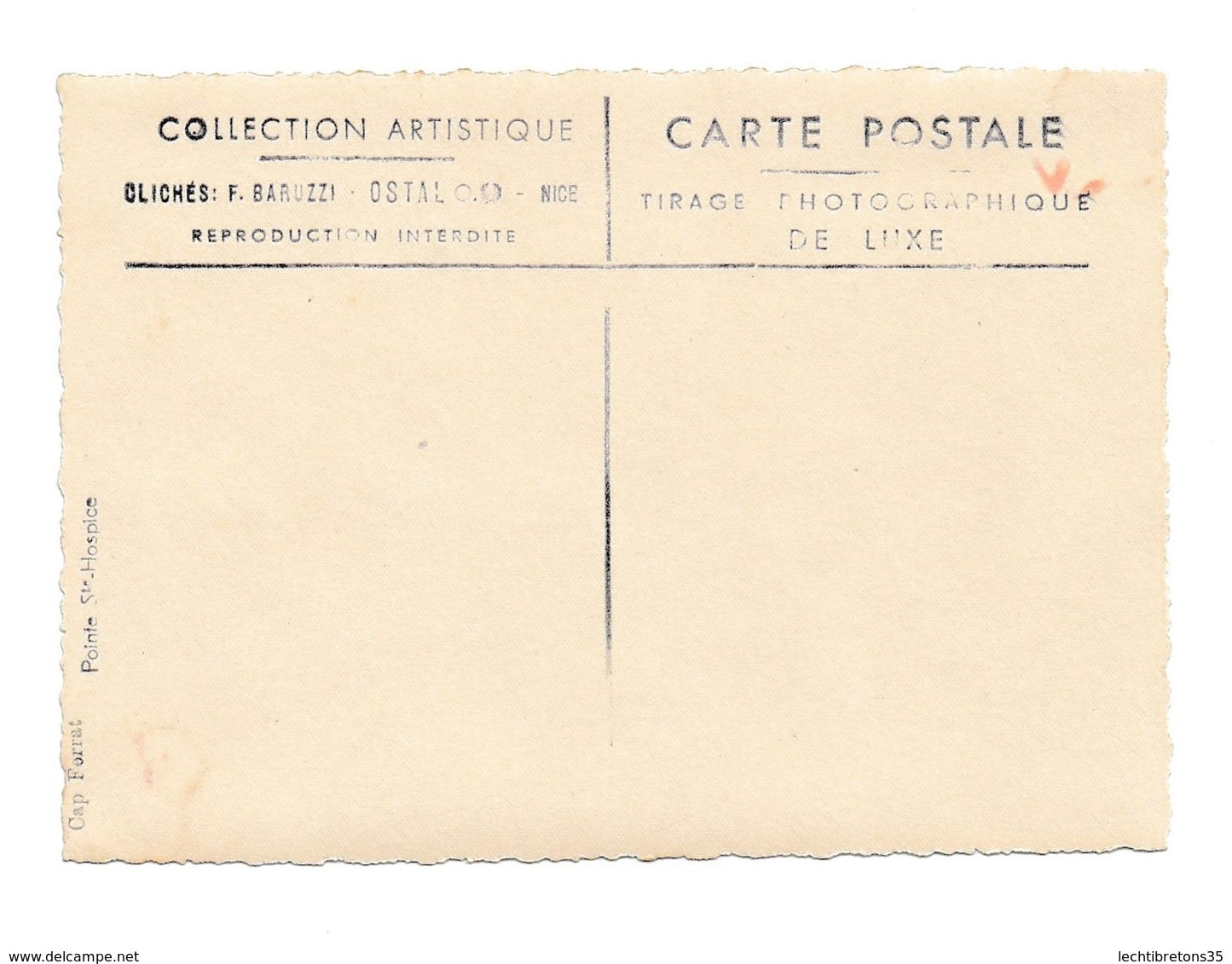 Carte postale - COTE D'AZUR VUE GÉNÉRAL CAP FERRAT PONTE STE HOSPICE