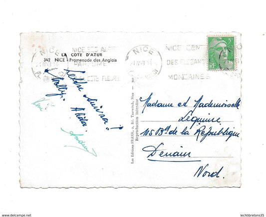 Carte postale - nice promenade des anglais 342