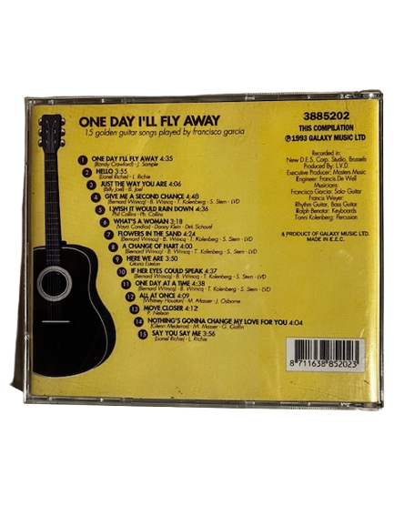 Cd Francisco García – One Day I'll Fly Away - 15 Golden Guitar Songs