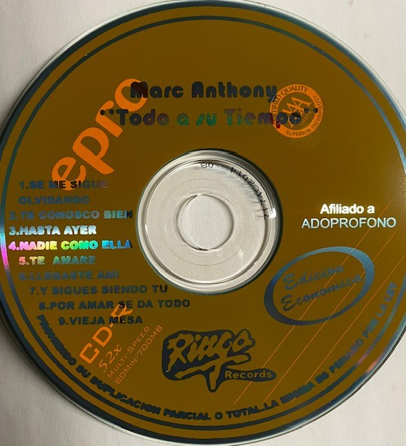 Cd Marc Anthony – Todo A Su Tiempo