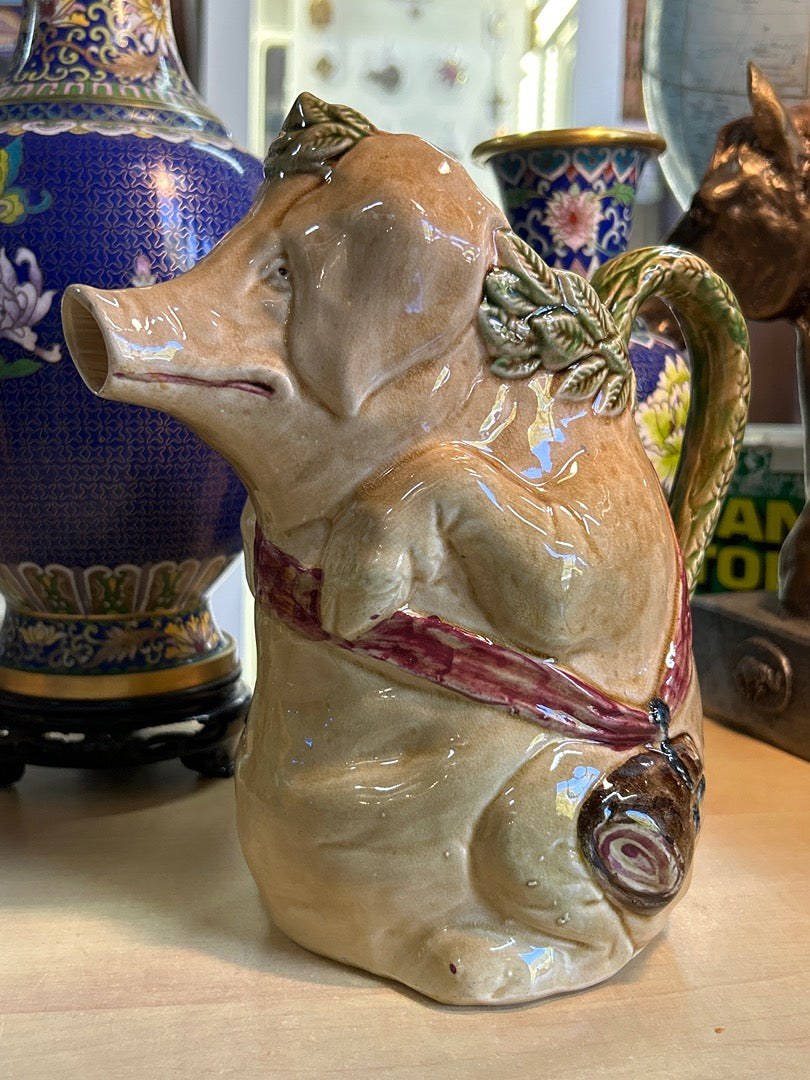 Pichet Barbotine Cochon