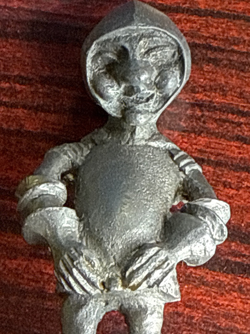 Figurine – Michel Laude – Bibelots – Lutin En Etain Vintage