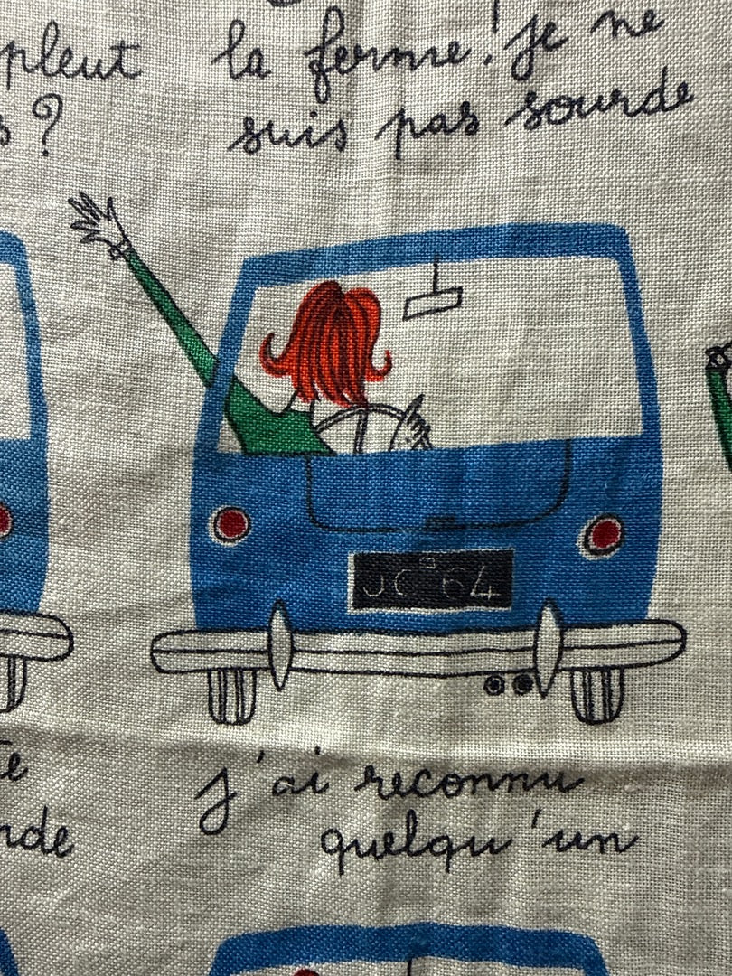 Torchon Jacques Charmoz – Code de la route au féminin