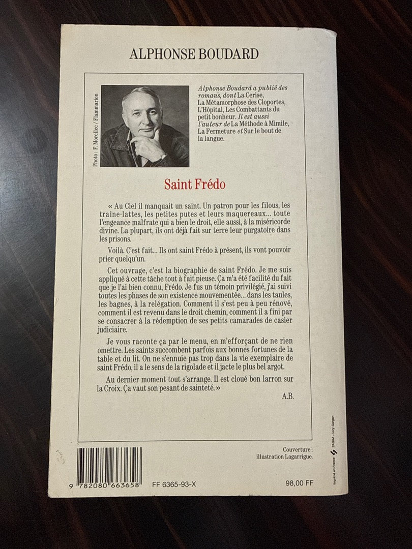 Livre – Alphonse Boudard – Saint Frédo – Littérature