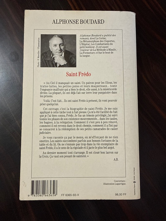 Livre – Alphonse Boudard – Saint Frédo – Littérature