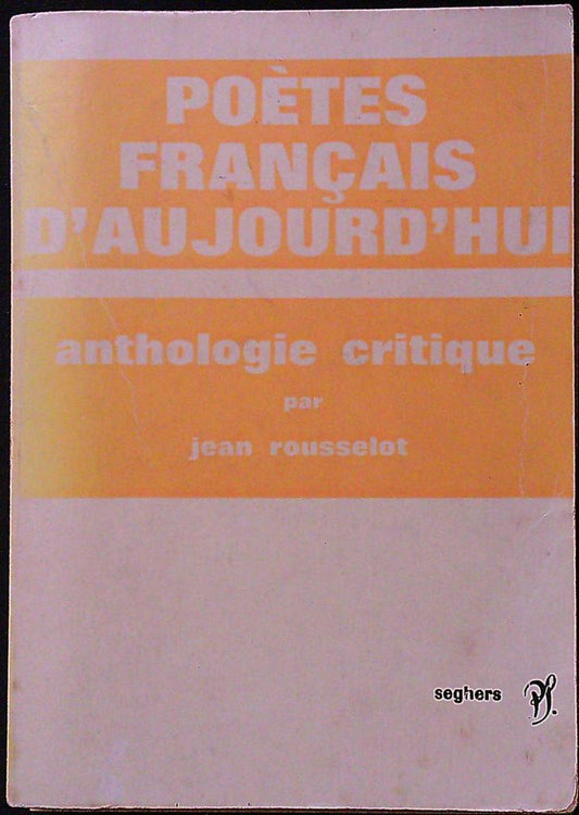 Livre – Éditions Seghers – Poésie – Anthologie dédicacée