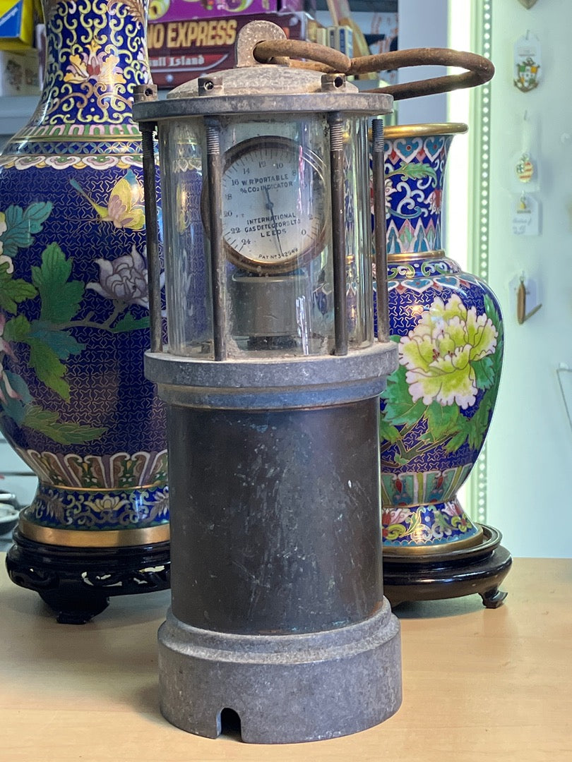 Indicateur Co2 – International Gas Detectors – Ornement – Vintage Leeds style Lampe de Mineur