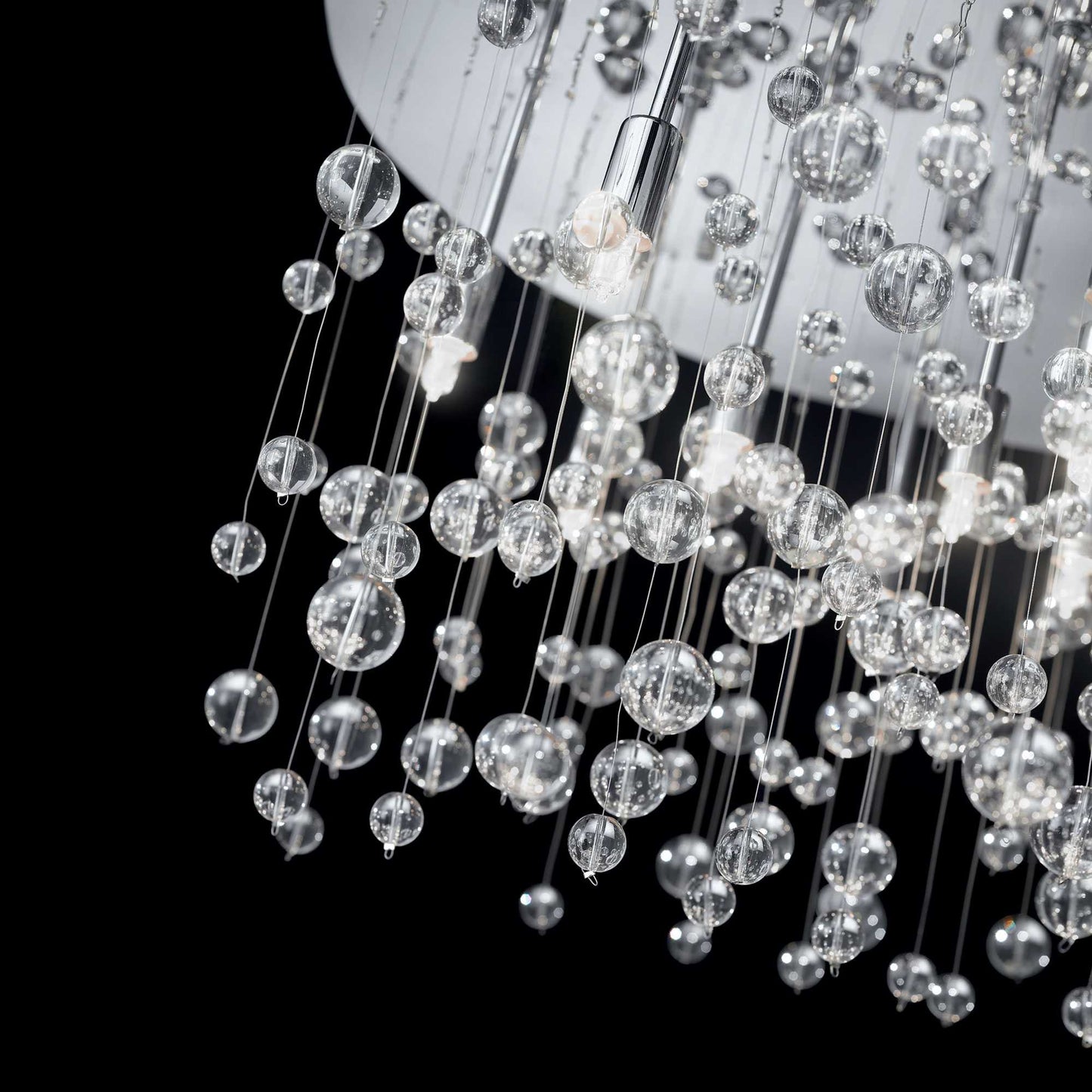 Ideal Lux plafonnier Neve 12 lampes chrome/clair Ø 63cm