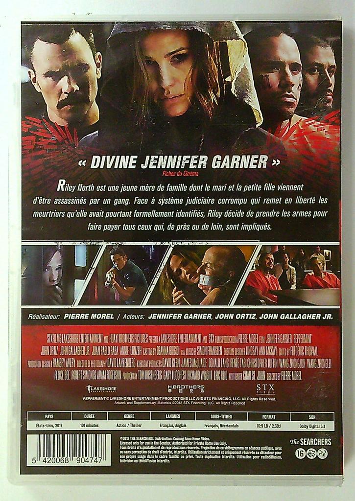 Dvd Peppermint Jennifer Garner Film Action Thriller