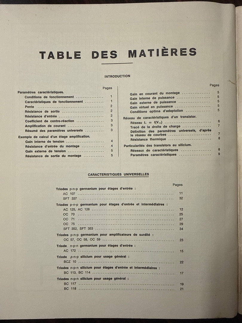 Livre technique – Éditions Radio Transistors – Livre – Édition vintage 1966