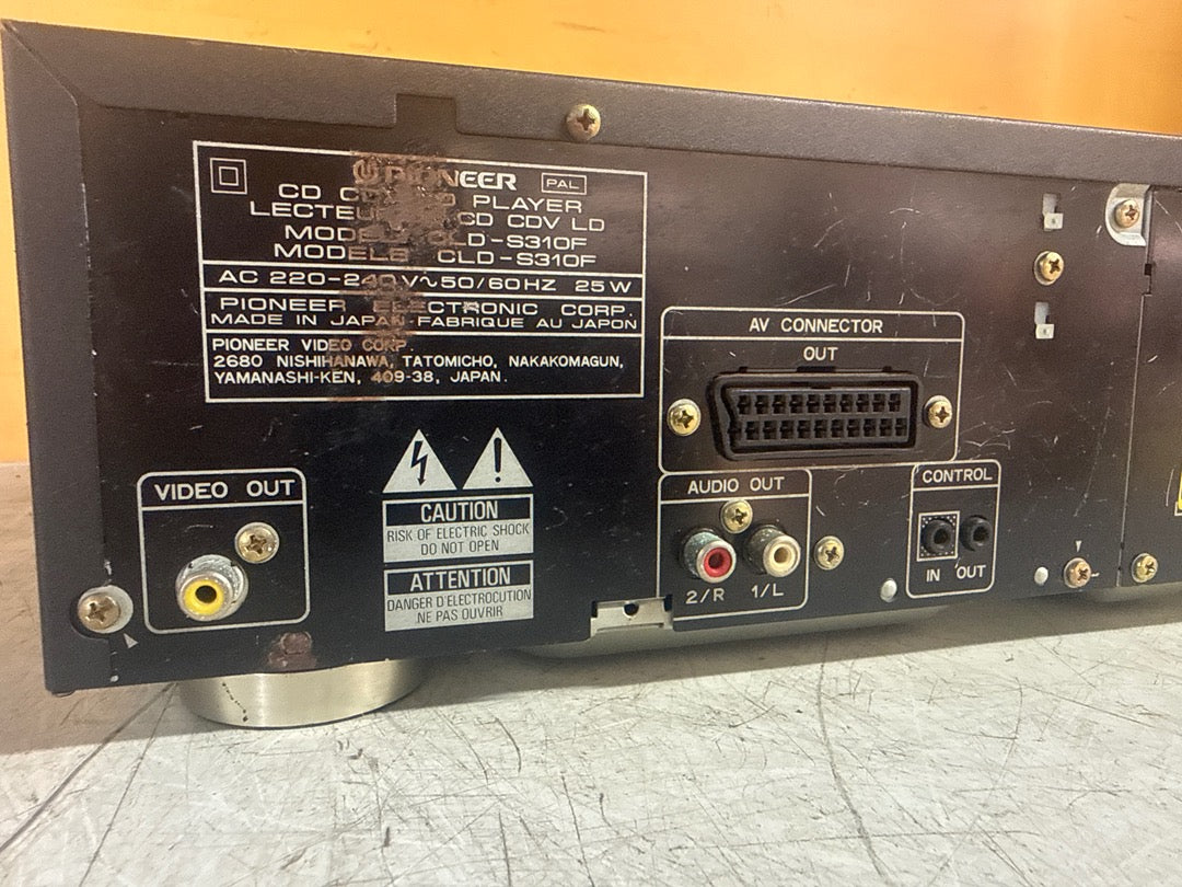 Lecteur Laserdisc – Pioneer Cld-s310f – Noir