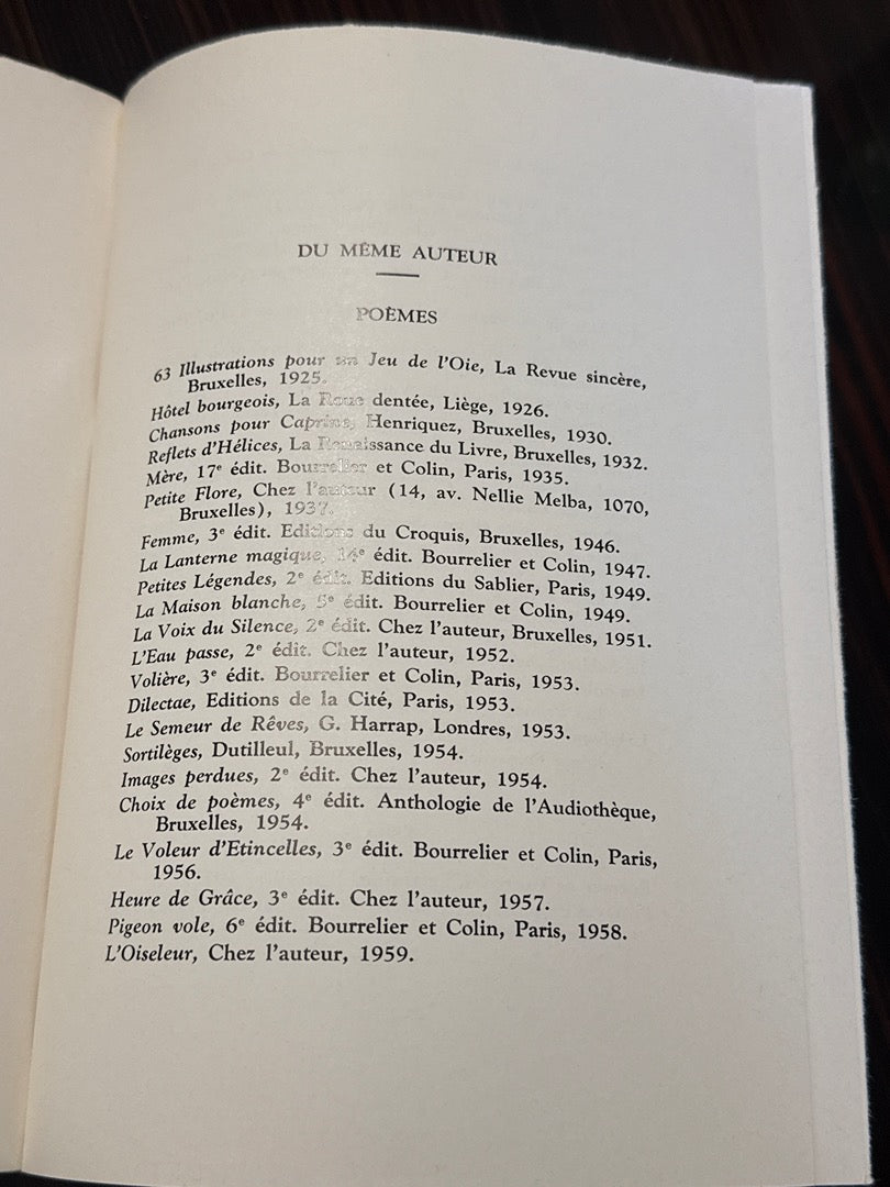 Livre – Maurice Carême – Poésie – Entre deux mondes 1970