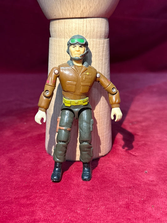 Figurine militaire articulée Lanard, veste marron et casque, 10 cm