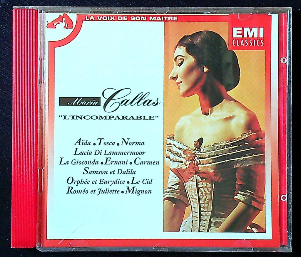 Cd – Maria Callas – Musique – Album L'incomparable