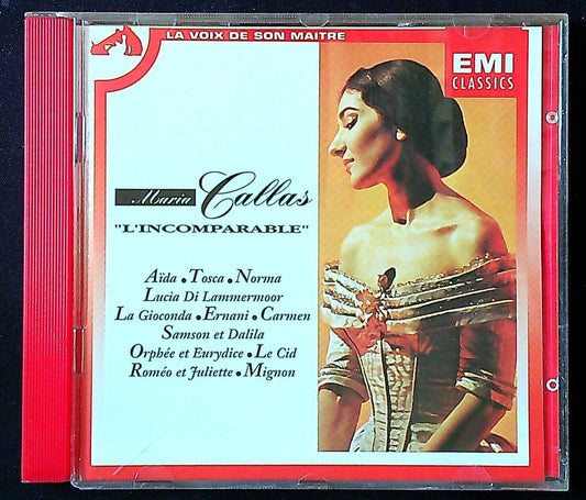 Cd – Maria Callas – Musique – Album L'incomparable