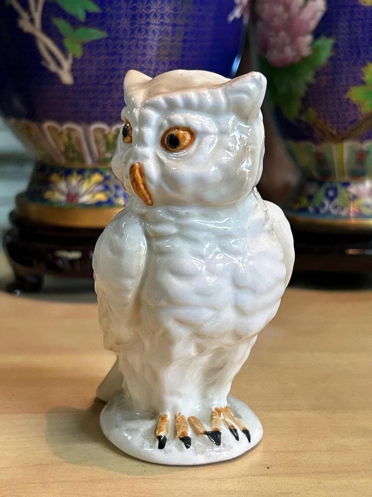 Statuette Chouette / Hibou en céramique