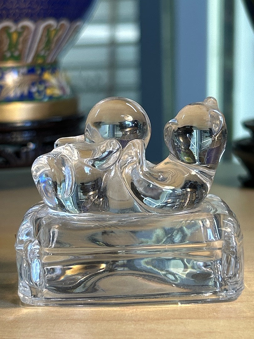 Figurine Chat – Cristal d’arques – Ornement
