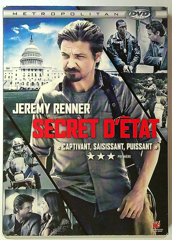 Dvd Secret d'état Jeremy Renner Metropolitan