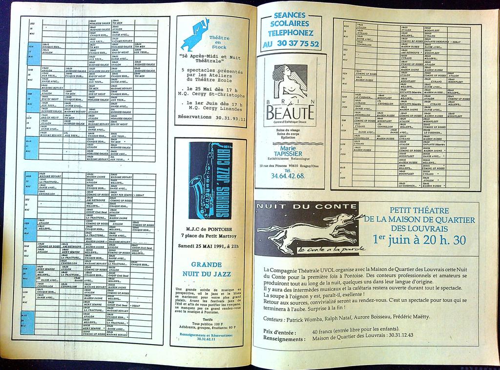 Gazette cinéma – Utopia N°36 1991 – Cinéma – Vintage
