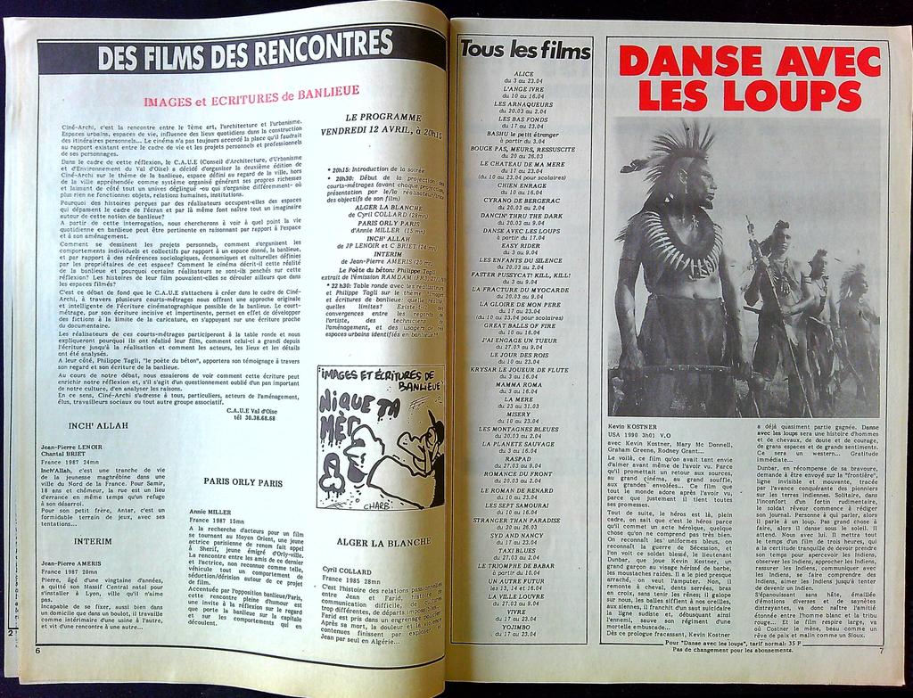 Gazette de cinéma – Utopia Bashu – Memorabilia – Vintage 1991