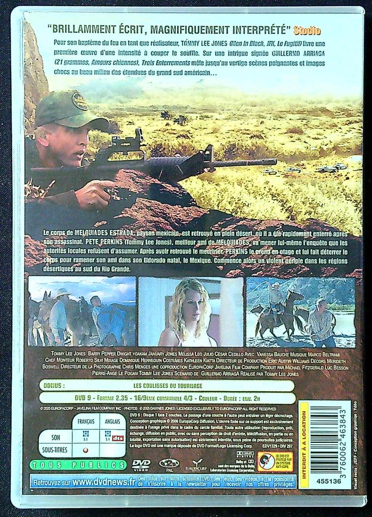 Dvd Trois Enterrements – Cinéma – Film Tommy Lee Jones