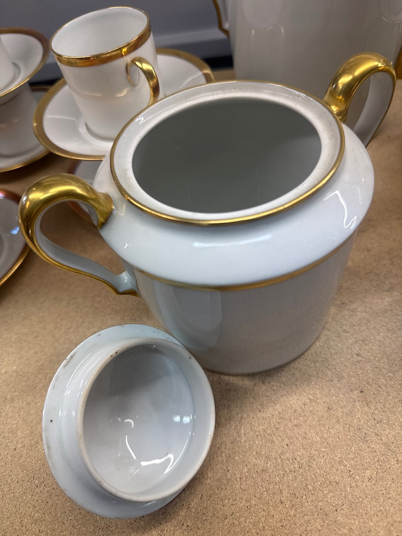 Service café – Ahrenfeldt – Vaisselle – Porcelaine blanche