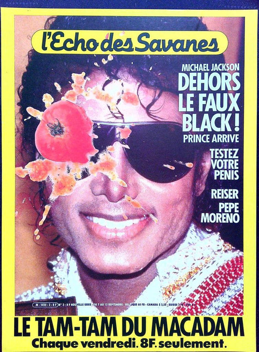 Affiche de Kiosque Plv Promo Magazine L'echo des Savanes n°53 Michael Jackson 1987