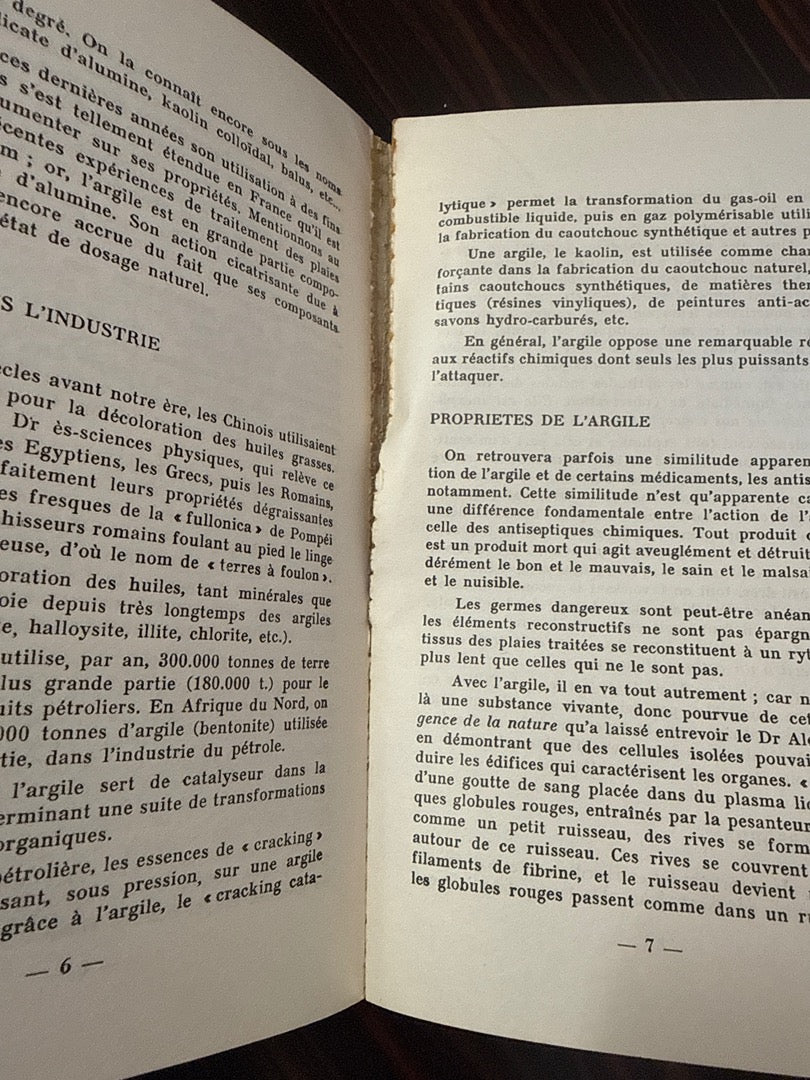 Livre – Raymond Dextreit : L'argile qui guérit – Médecine naturelle – Édition 1966