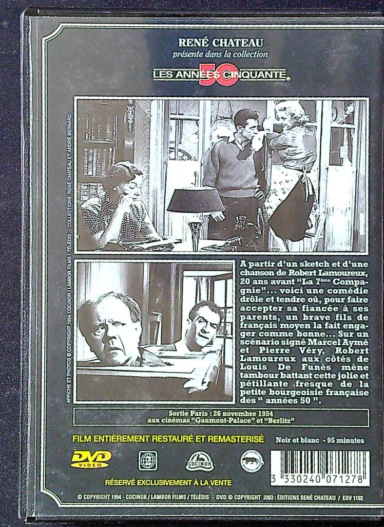 Dvd – Papa, Maman, la Bonne et Moi – Film – Louis de Funès
