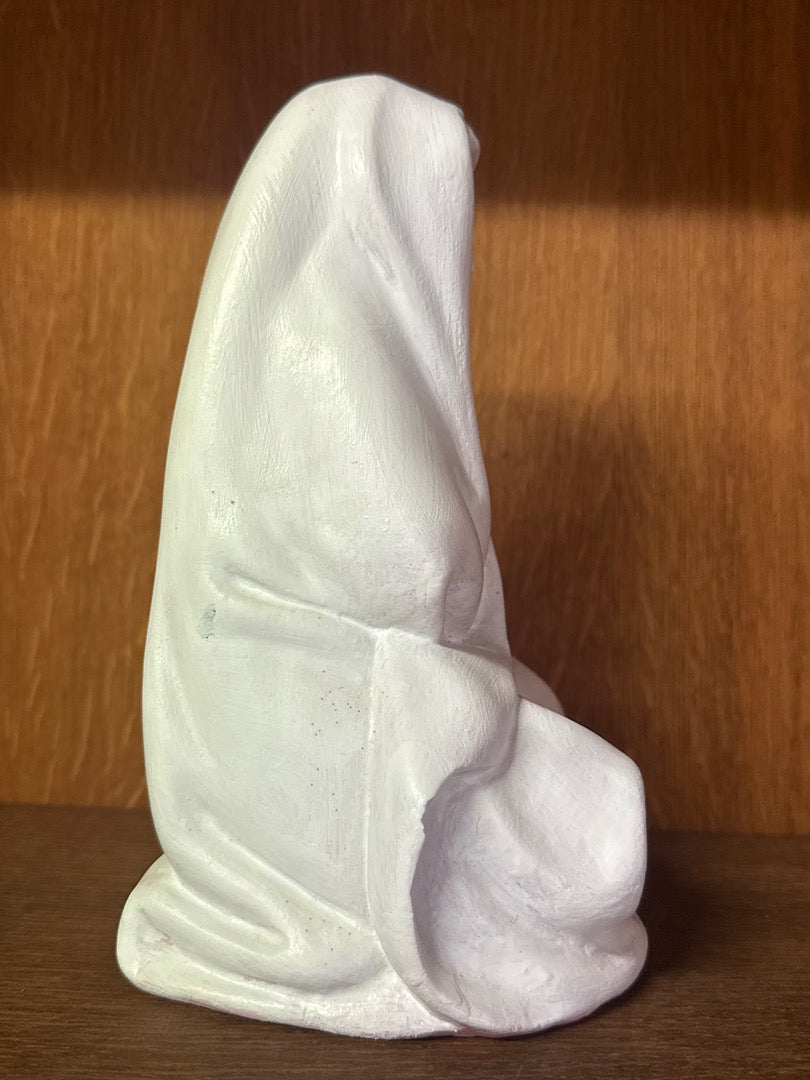 Statue – Vierge Marie en plâtre blanc