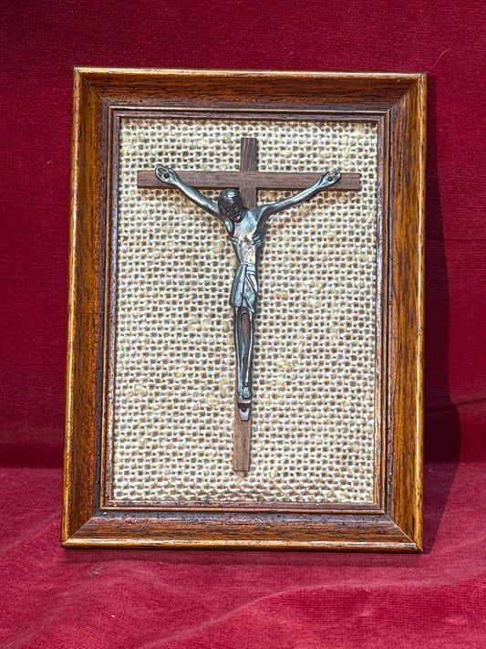 Tableau crucifix crucifix en bois et métal