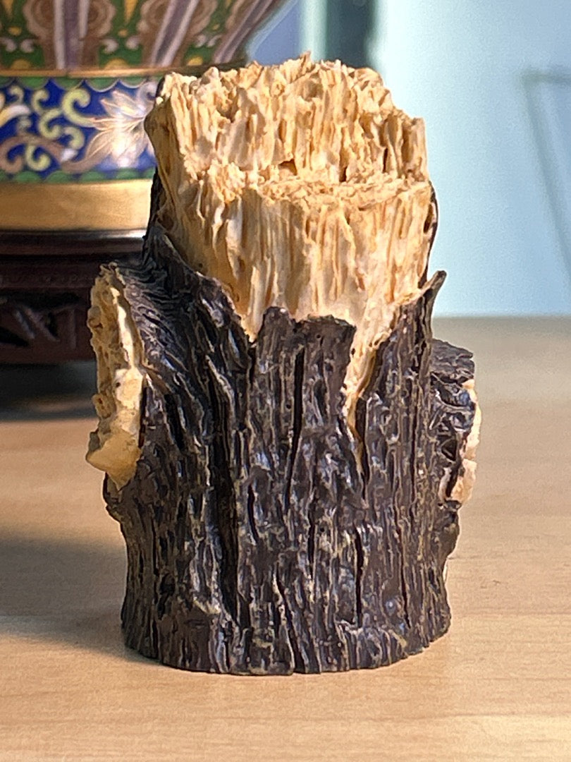 Figurine Chouette / Hibou Dans Son Tronc