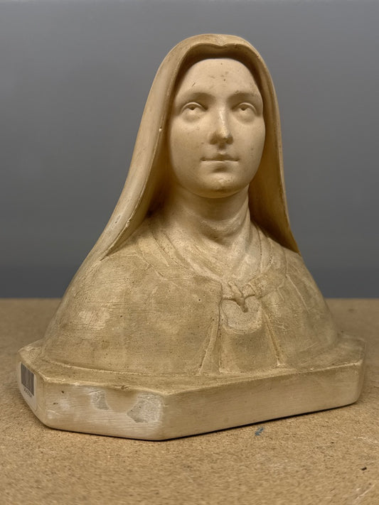 Buste Sainte Thérèse – Décoration – Ornement ancien en plâtre
