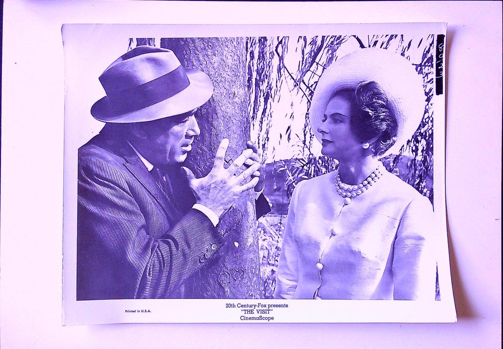 Photo publicitaire originale The Visit Anthony Quinn Ingrid Bergman