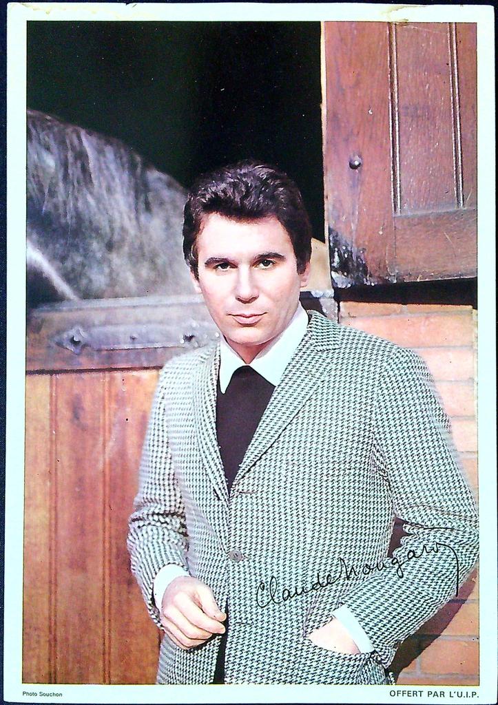 Carte promotionnelle – Claude Nougaro – Musique – Vintage Caltex