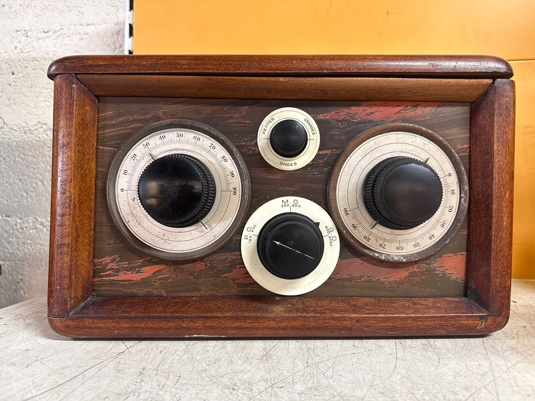 Poste de radio – Bibo – Électronique – Vintage en bois de collection