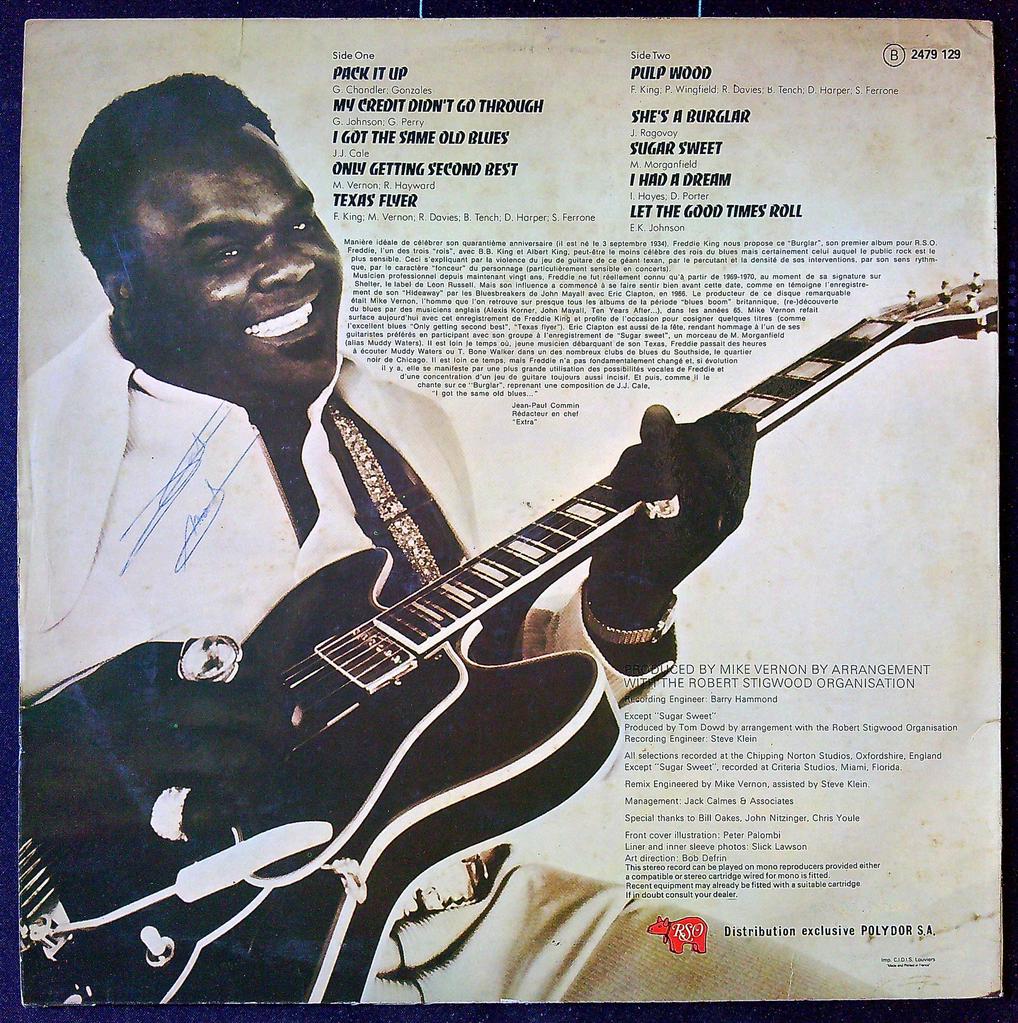 Vinyle Lp Freddie King Burglar Rso 2479 129