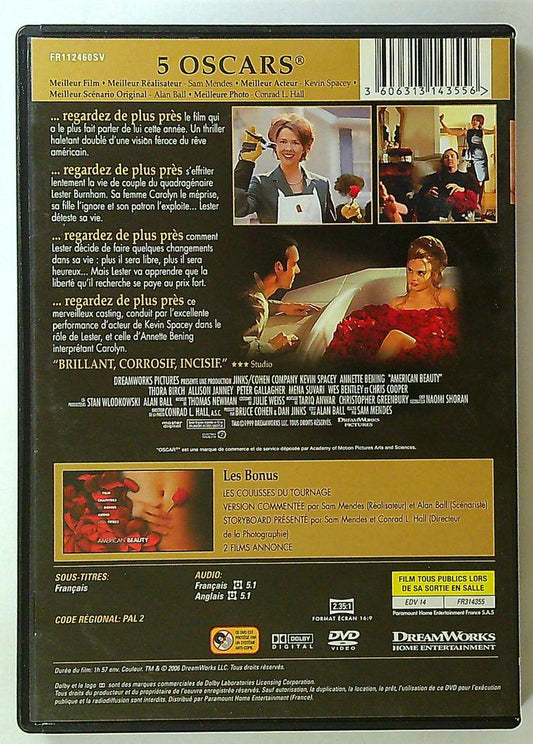 Dvd American Beauty Kevin Spacey Dreamworks