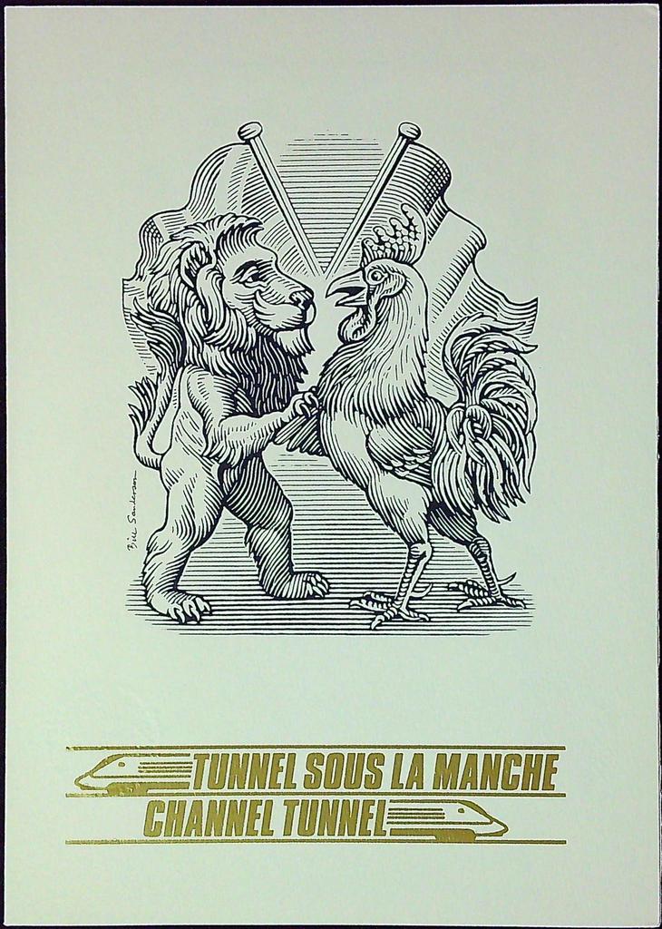Tunnel Sous La Manche Enveloppe Dépliant Timbre 1er jour Encart Fdc Yvert et Tellier