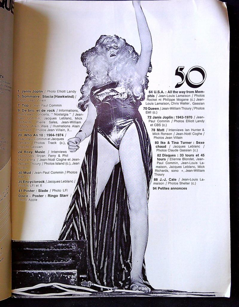 Magazine – Extra N° 50 – Musique – Janis Joplin Queen 1975