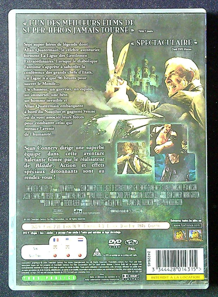 Dvd – La Ligue des Gentlemen Extraordinaires – Film – Aventure