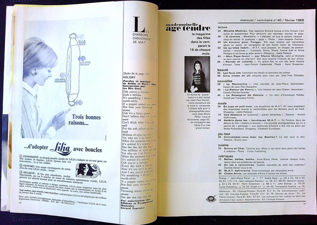 Magazine – Mademoiselle Âge Tendre N°40 – Collection