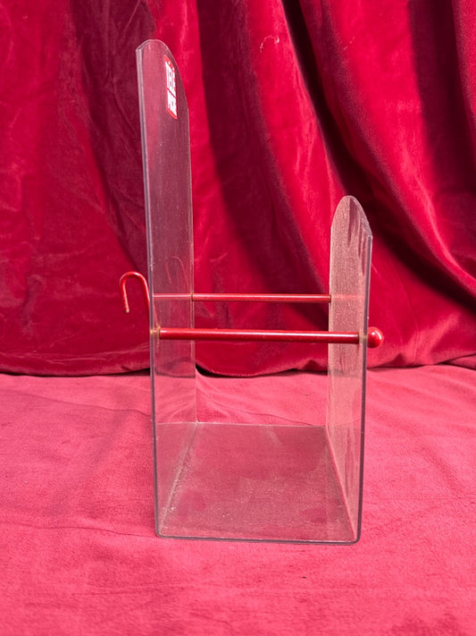 Porte-revues publicitaire Télé Poche en plastique transparent, 26 cm