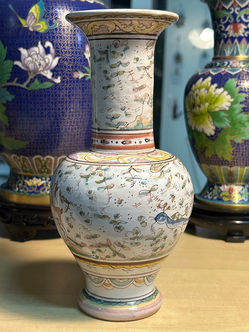 Vase – Coimbriga Portugal – Décoration – Faïence peinte main