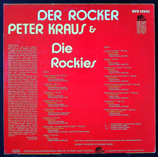 Vinyle 33t der Rocker - Peter Kraus & Die Rockies