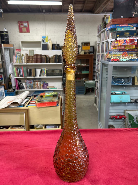 Bouteille dame-jeanne – Verre ambré piqûres